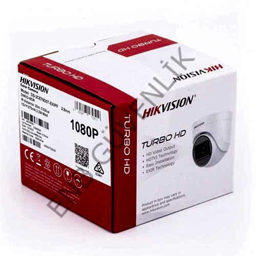 Hikvision DS-2CE76D0T-EXIPF TVI  2mp 2.8mm Sabit Lensli Ir Dome Kamera