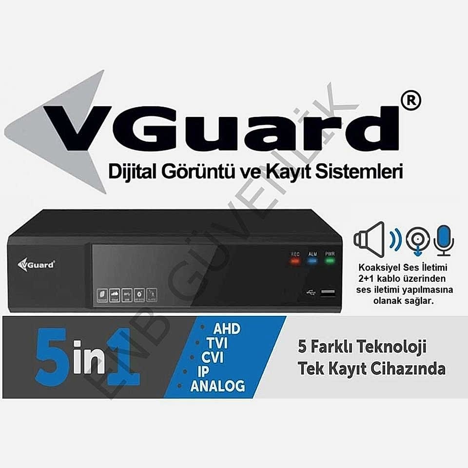 VGUARD VG-4C1A-LRU 4 KANAL 1080P SESLİ HİBRİT DVR KAYIT CİHAZI