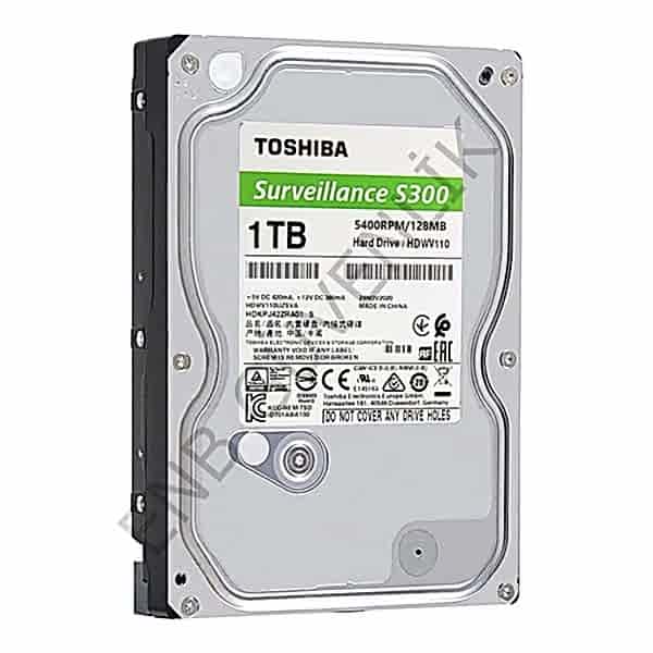 Toshiba Harddisk 1tb 7/24 Surveillance S300