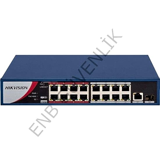 Hikvision Ds 3E0318P E/M B 16Port 1Xsfp Poe 150W Switch