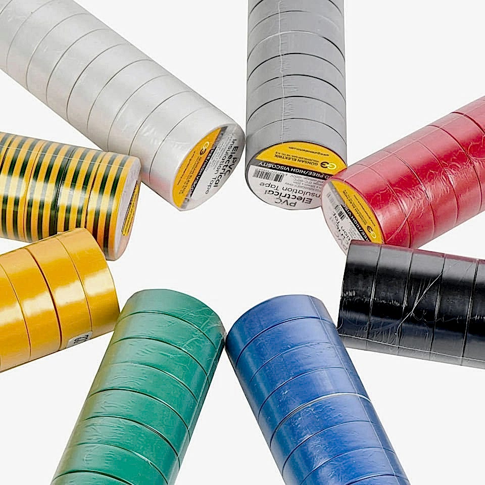 Günsan Siyah Elektrik İzolasyon Bandı 10 Adet