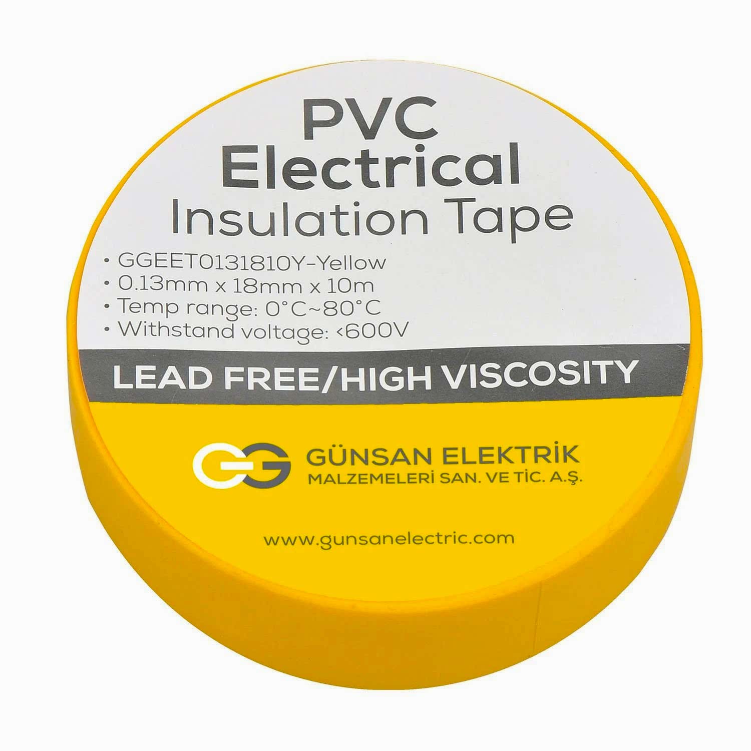 Günsan Sarı Elektrik İzolasyon Bandı