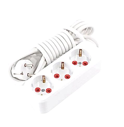 Gold Üçlü Grup Priz Topraklı 2 Mt Kablolu