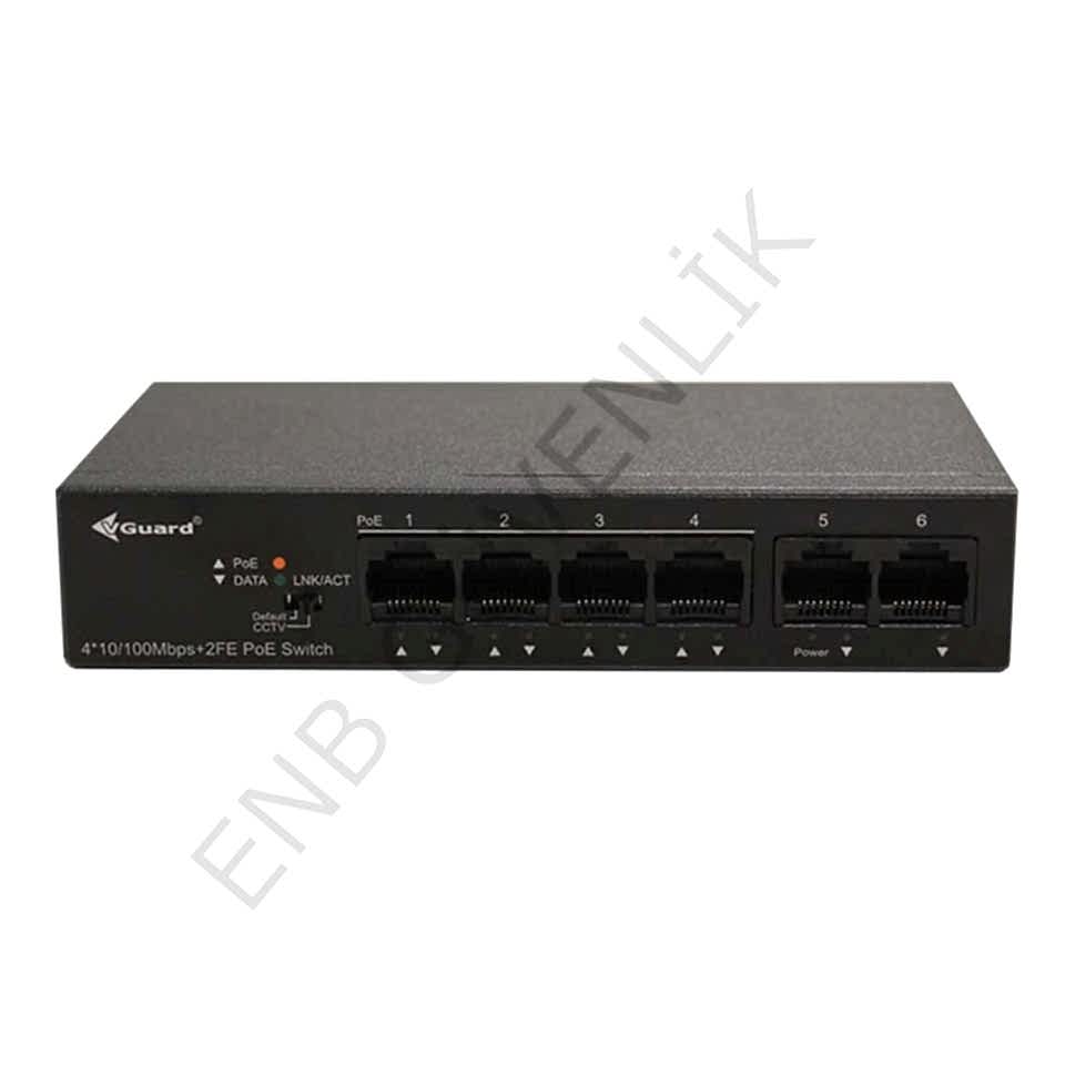 VGuard VG-SW1004P-60 PoE Yönetilemez Switch