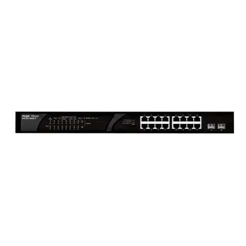 RUIJIE REYEE RG-ES118GS-P 16 PORT GIGABIT + 2 PORT 1GB SFP 247W POE RACKMOUNT SWITCH