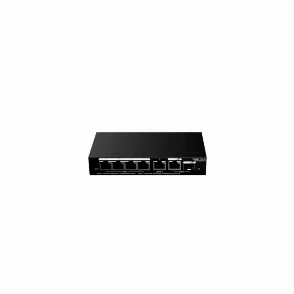 Ruijie Reyee RG-ES206GS-P 4 Port Poe 54W 1xRj45 Uplink +1xSfp Combo Uplink Gigabit PoE Yönetilebilir Switch