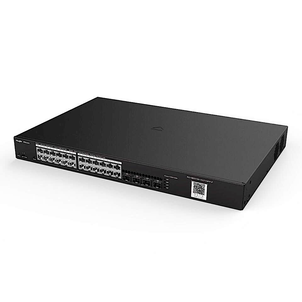 RUIJIE REYEE RG-NBS3100-24GT4SFP-P 24GE PoE Port (370W),4xSFP Yönetilebilir