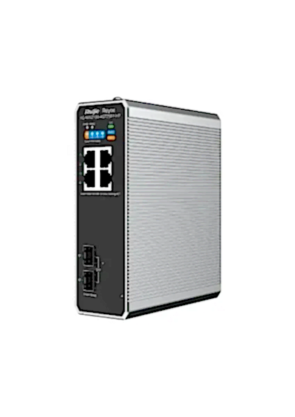 Ruijie RG-NIS21004GT2SFP-HP 4x10-100-1000 PoE+ 2xSFP Port IP40 Harici Güç Kaynağı Endüstriyel Switch
