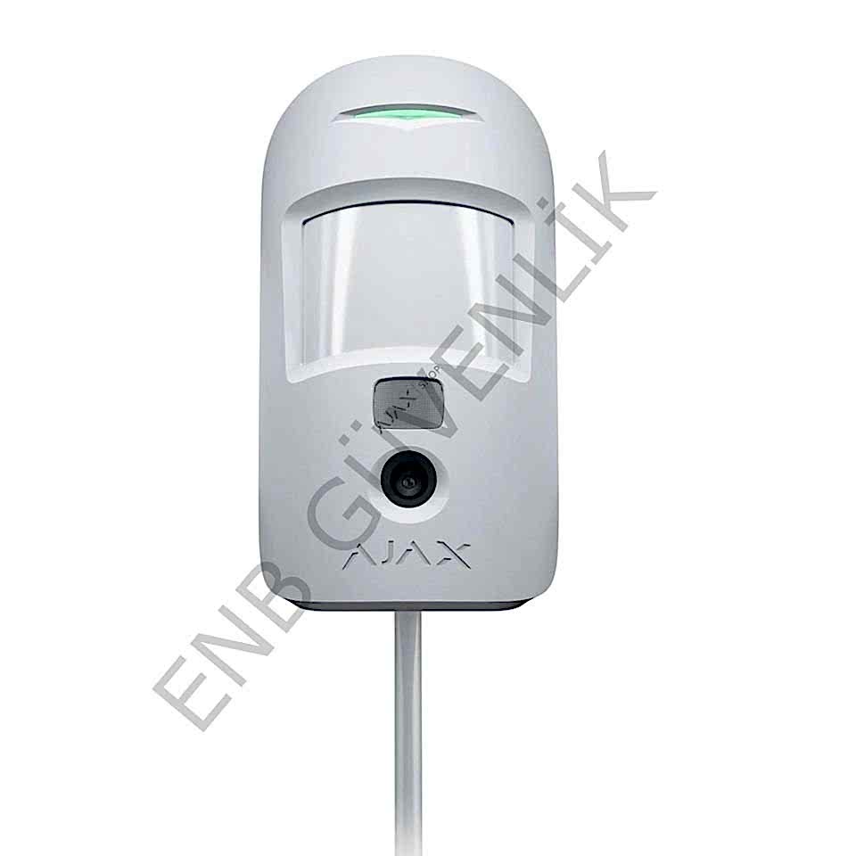 Ajax MotionCam Resim Çekme Özellikli Kameralı Kablosuz PIR Hareket Dedektörü Beyaz Hub 2