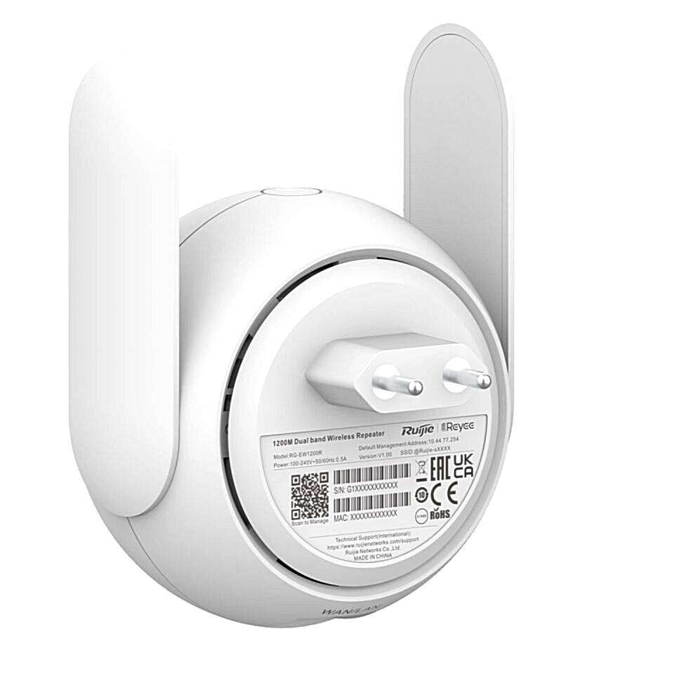 Ruijie Reyee RG-EW1200R Priz Tipi Dual-Band Wi-Fi Extender