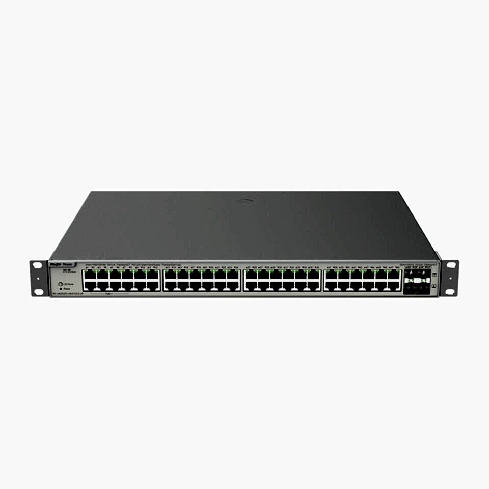 RUIJIE REYEE RG-NBS5200-48GT4XS-UP 48GE PoE+ Port (740W), 4x 10G SFP L3 Yön Sw