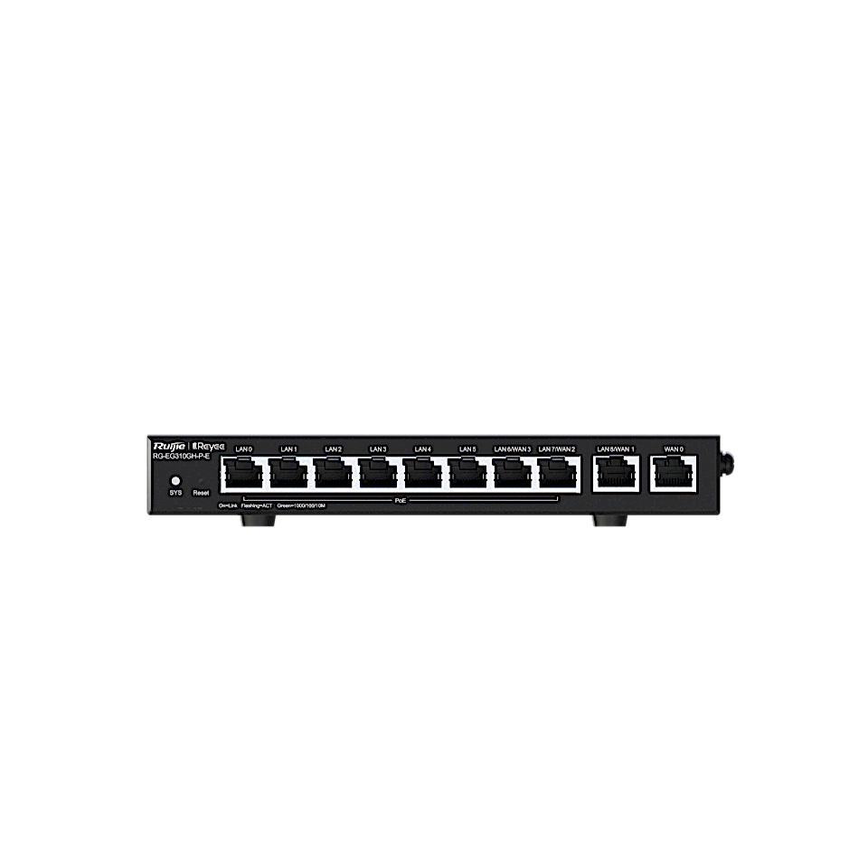 Reyee RG-EG310GH-P-E 10 Port Cloud PoE Yönlendirici