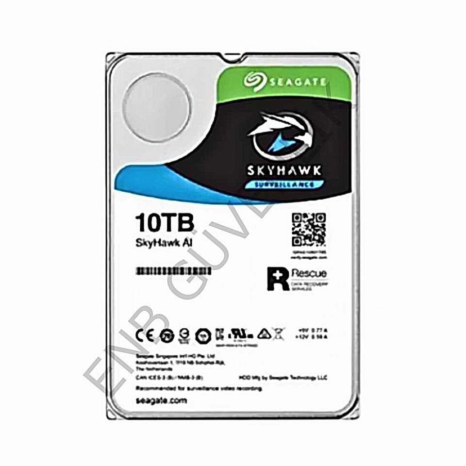 Seagate SkyHawk AI ST10000VE0008 SATA 3.0 7200 RPM 3.5'' 10 TB Harddisk