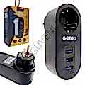Gobax MG-102 3 USB'li Tekli Termal Akım Korumalı Priz