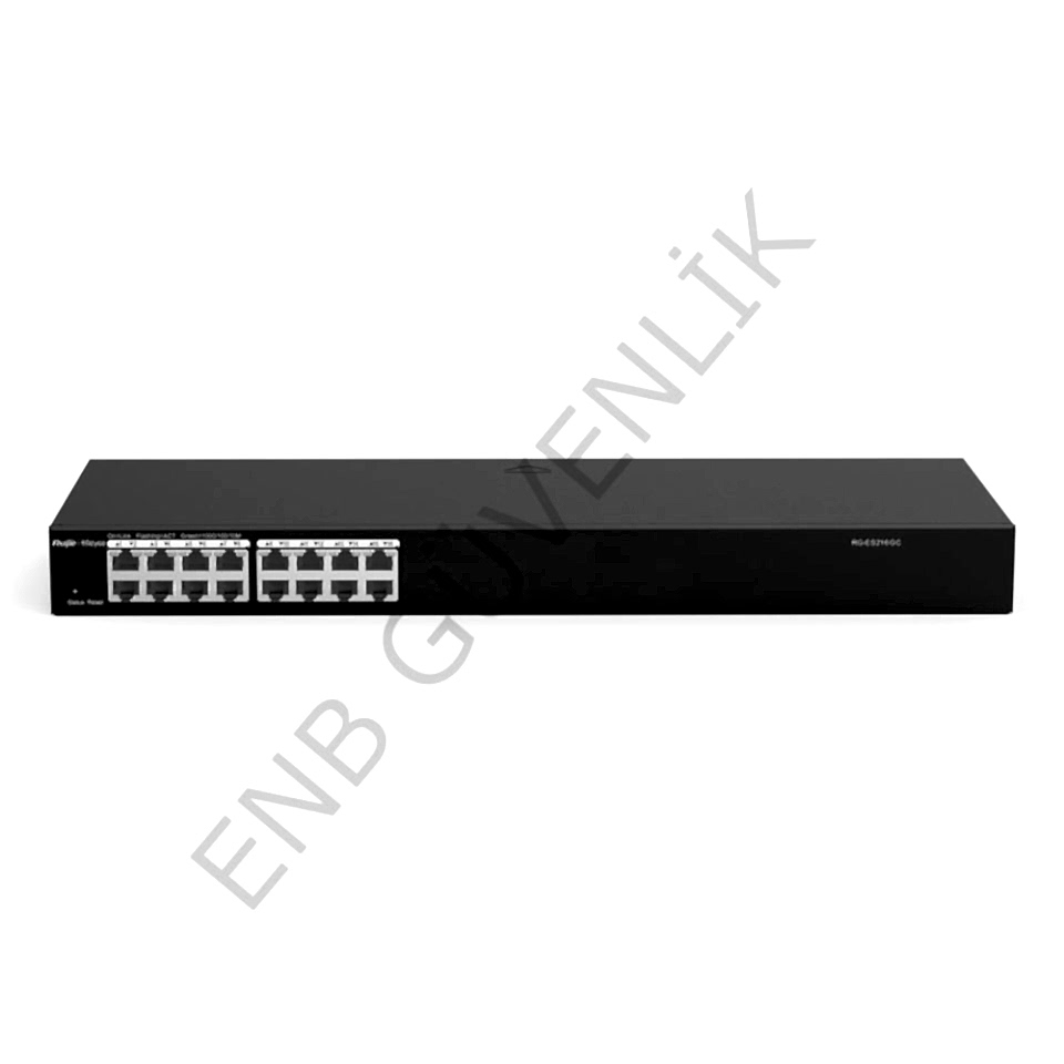 RUIJIE RG-ES216GC, 16-Port Gigabit Bulut Yönetimli PoE Olmayan Anahtar