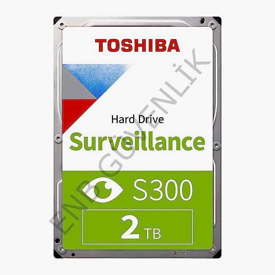 Toshiba S300 2 TB dahili sabit disk HDD - Bulk 3,5 inç SATA 6 Gbit/s 5400 RPM