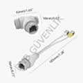 PoE Splitter - RJ45 3 Yollu Ayırıcı