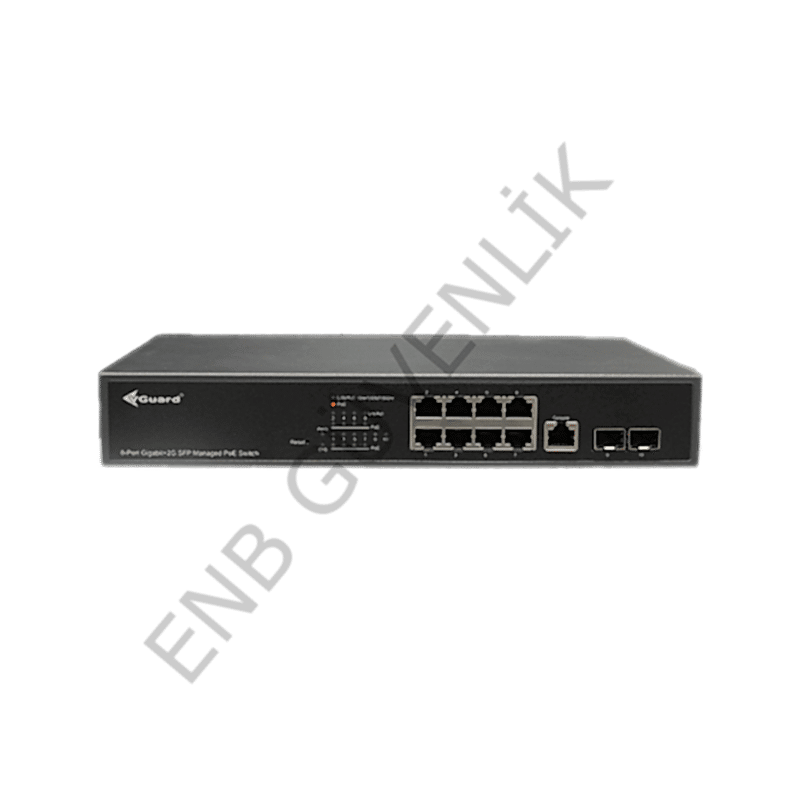 VGuard VG-SW2008PM-140 8 Port Yönetilebilir PoE Switch