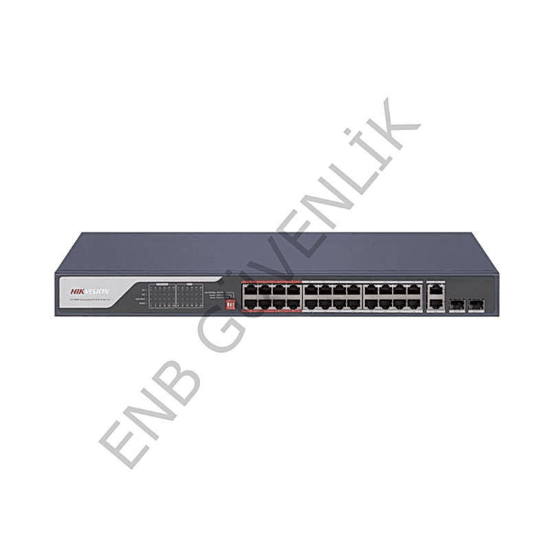 HIKVISION DS-3E0326P-E(C) 24 Bağlantı Noktalı Hızlı Ethernet Yönetilmeyen POE