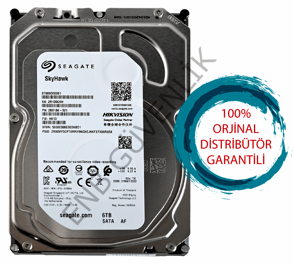 Seagate SkyHawk ST6000VX001 SATA 3.0 5900 RPM 3.5'' 6 TB Harddisk
