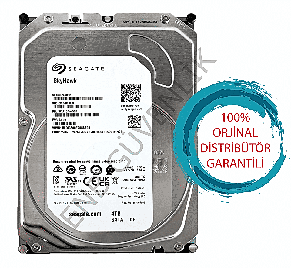 Seagate SkyHawk ST4000VX015 SATA 3.0 5900 RPM 3.5'' 4 TB Harddisk