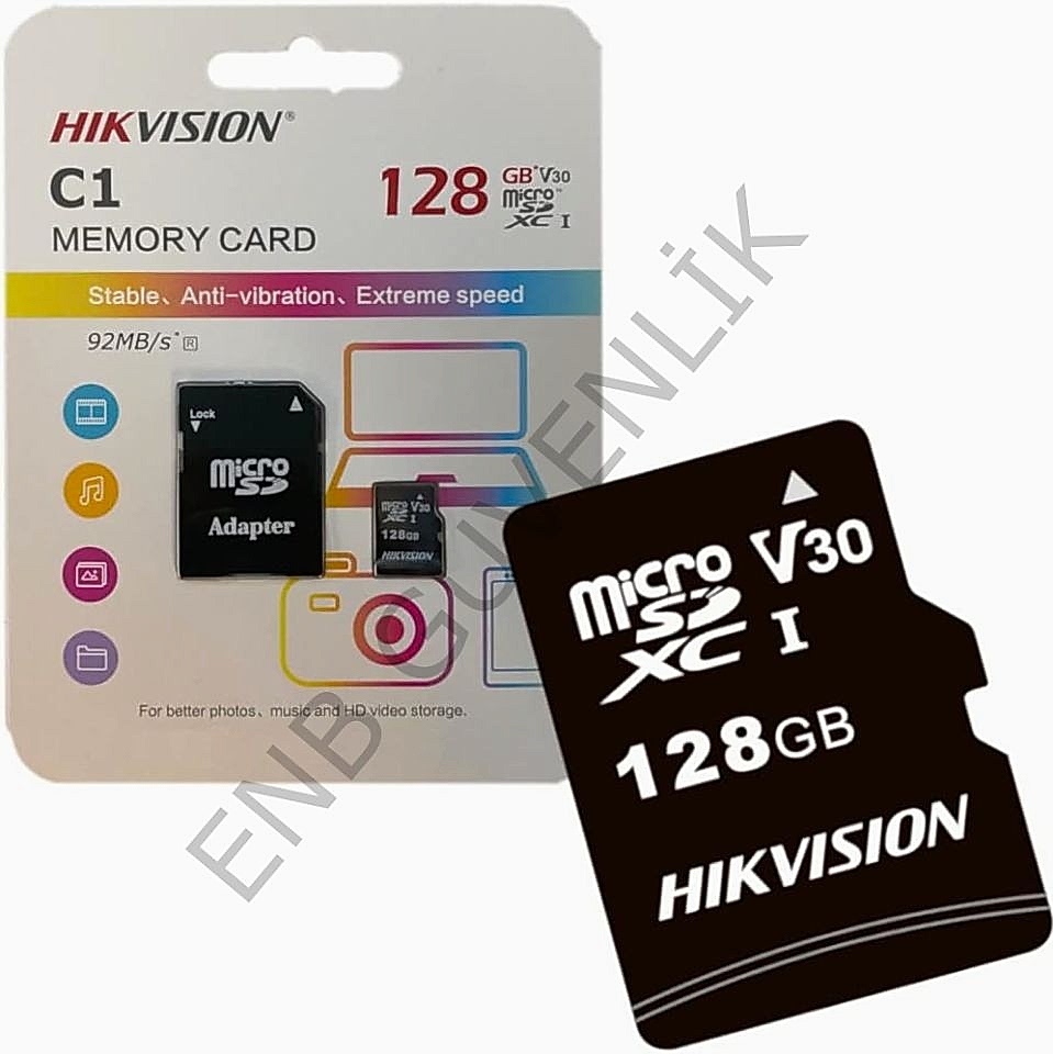 Hikvision 128GB/Adaptör SD Kart - İndirimli Fiyatlarla