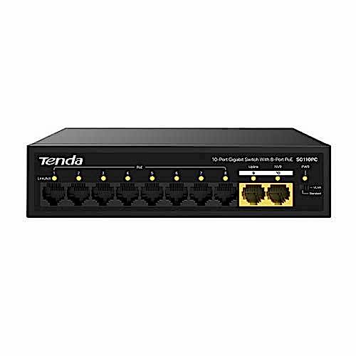 Tenda SG110PC 8 Port 10/100/1000 Mbps Gigabit PoE Switch