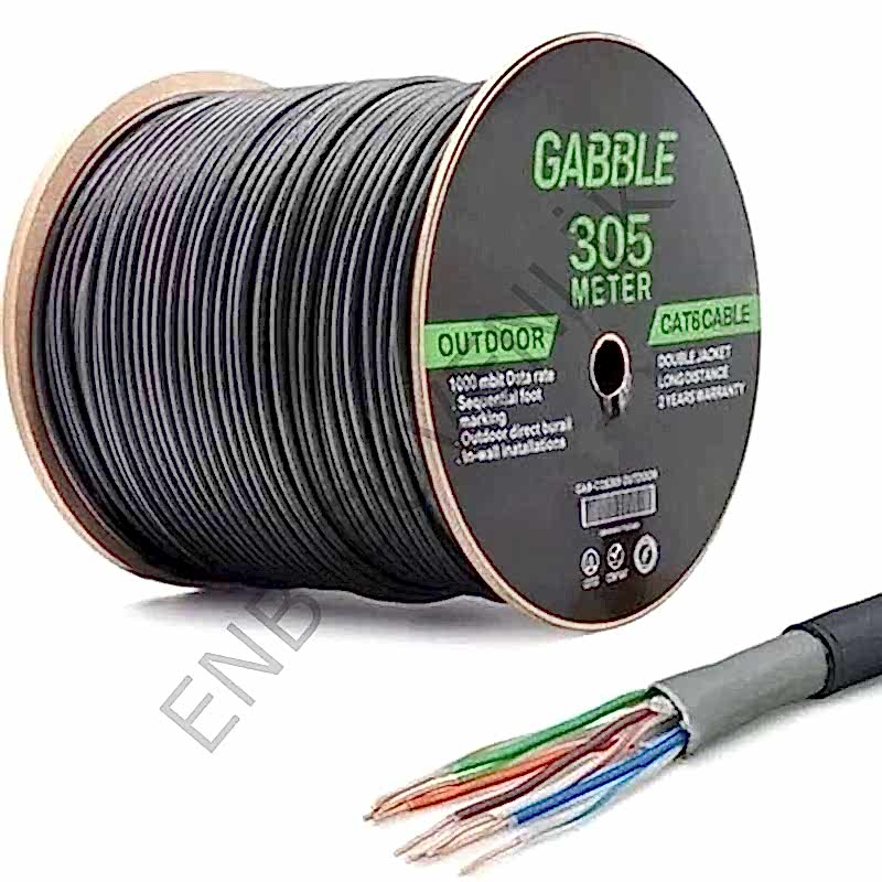 Cat6 Kablo Dıs Mekan 24Awg 0.48Mm 305Mt Gabble Gab-Cd305