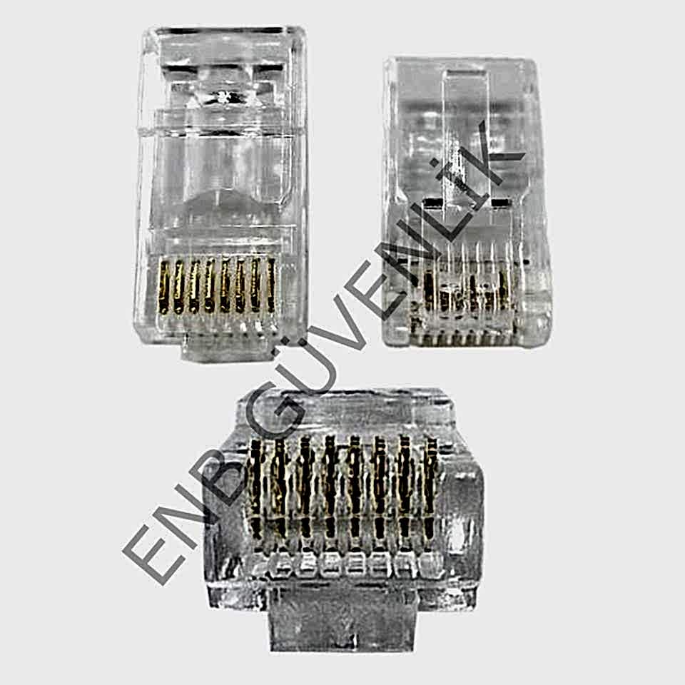 ENB RJ45 Cat6 Yeni Nesil Delikli Jack Konnektör 100'lü