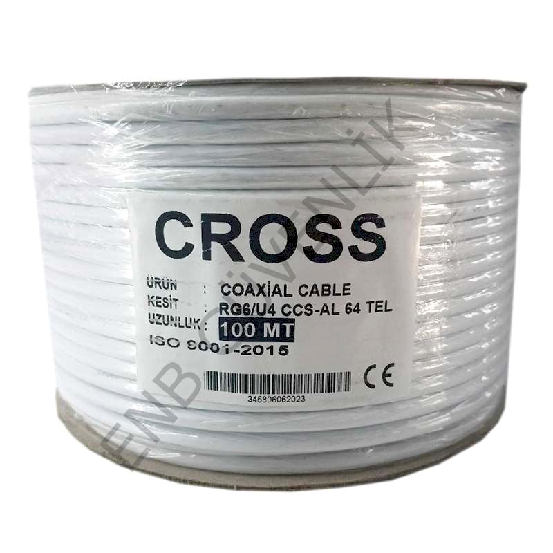 Cross Çanak Anten Kablosu Rg6 U4 (64TEL)