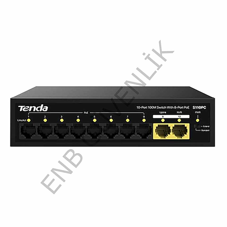 Tenda S110PC 10 Port 10/100 Mbps  PoE Switch