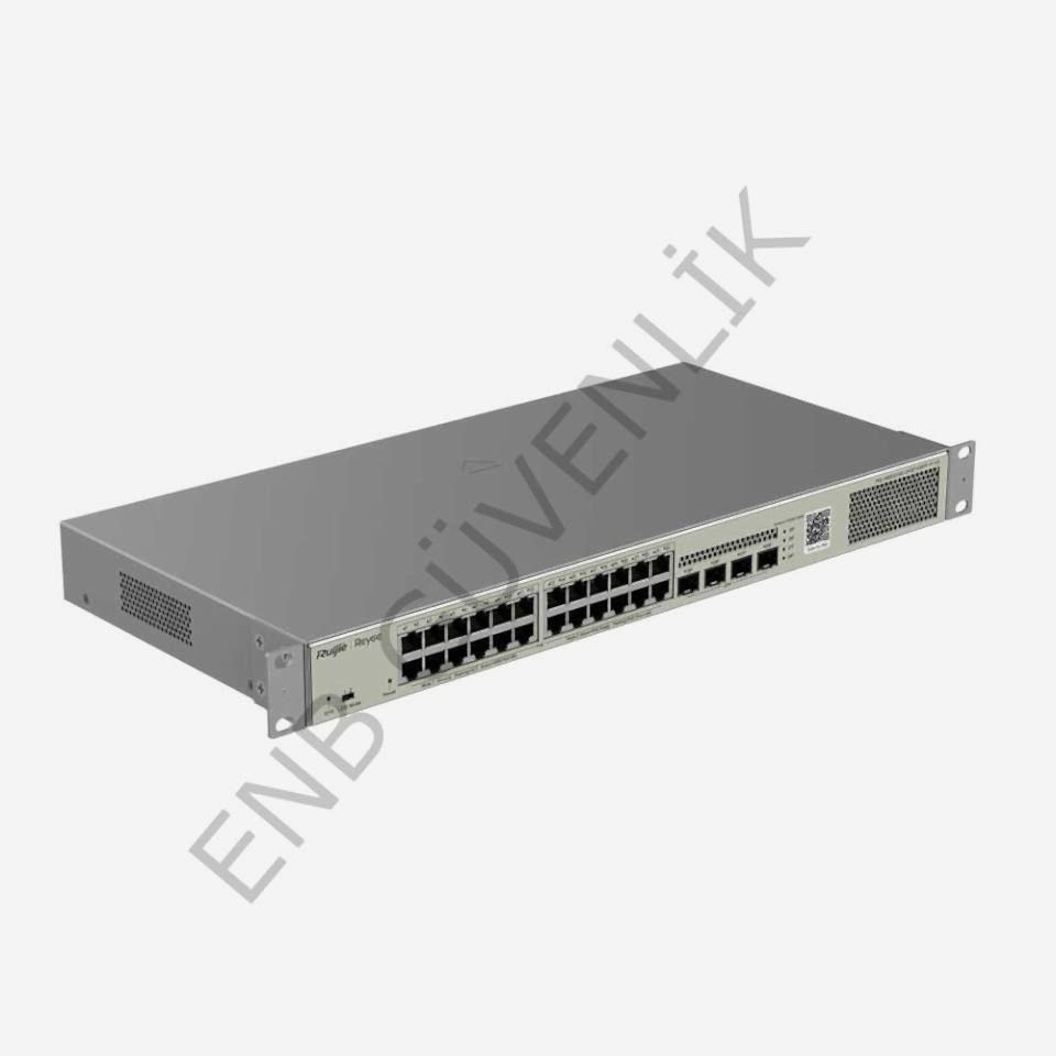 RUİJİE RG-NBS3100-24GT4SFP-V2, 28 Portlu Gigabit Katman 2 Bulut Yönetimli PoE Anahtarı