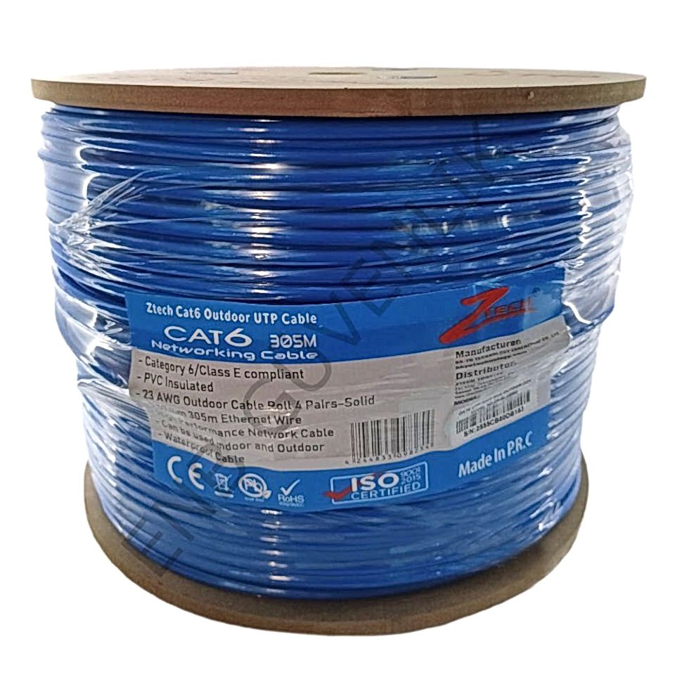 ZTECH 23AWG/4P 0,57MM 305M CAT 6 OUTDOOR KABLO