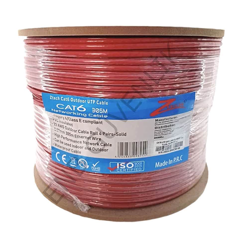 ZTECH 23AWG/4P 0,57MM 305M CAT 6 OUTDOOR KABLO