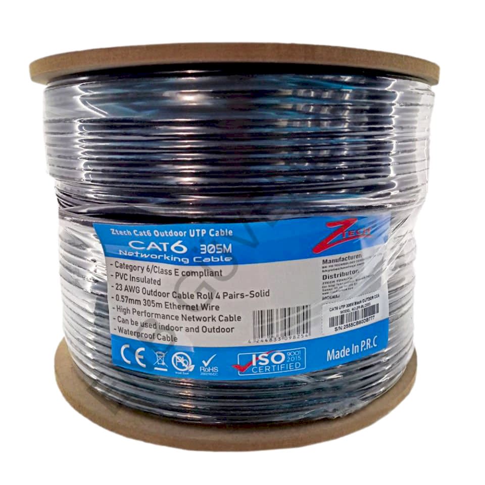ZTECH 23AWG/4P 0,57MM 305M CAT 6 OUTDOOR KABLO