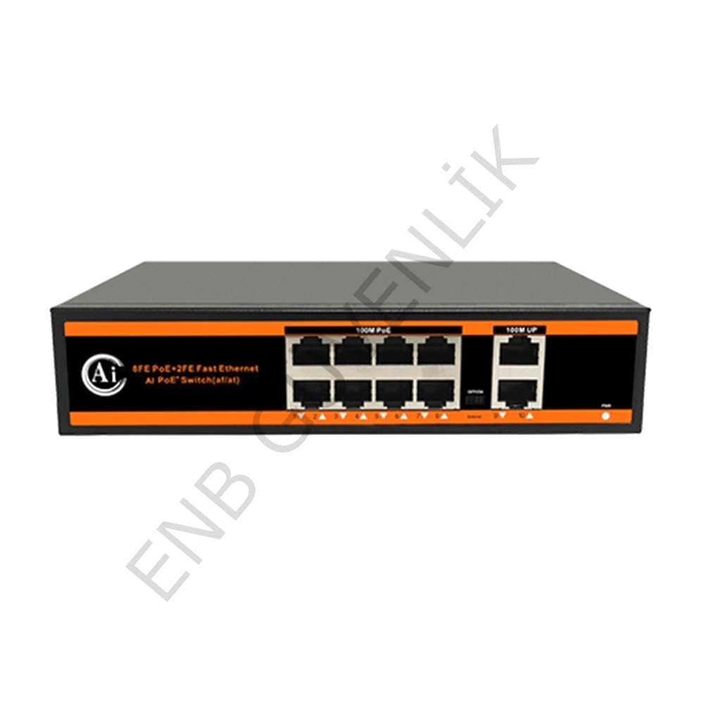 Novacom  ND1P802ALG 8 port+2 uplink 100/1000m POE Switch